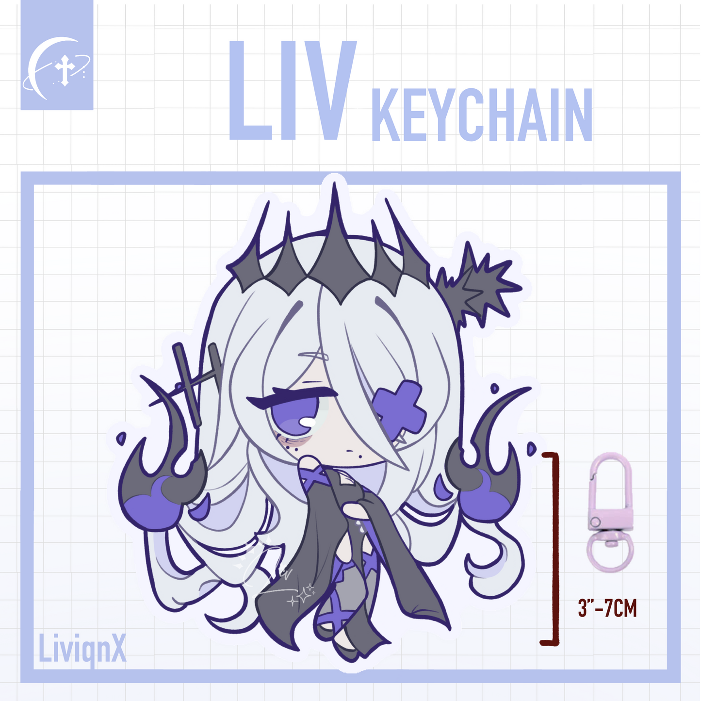 Liv VTuber // Keychain