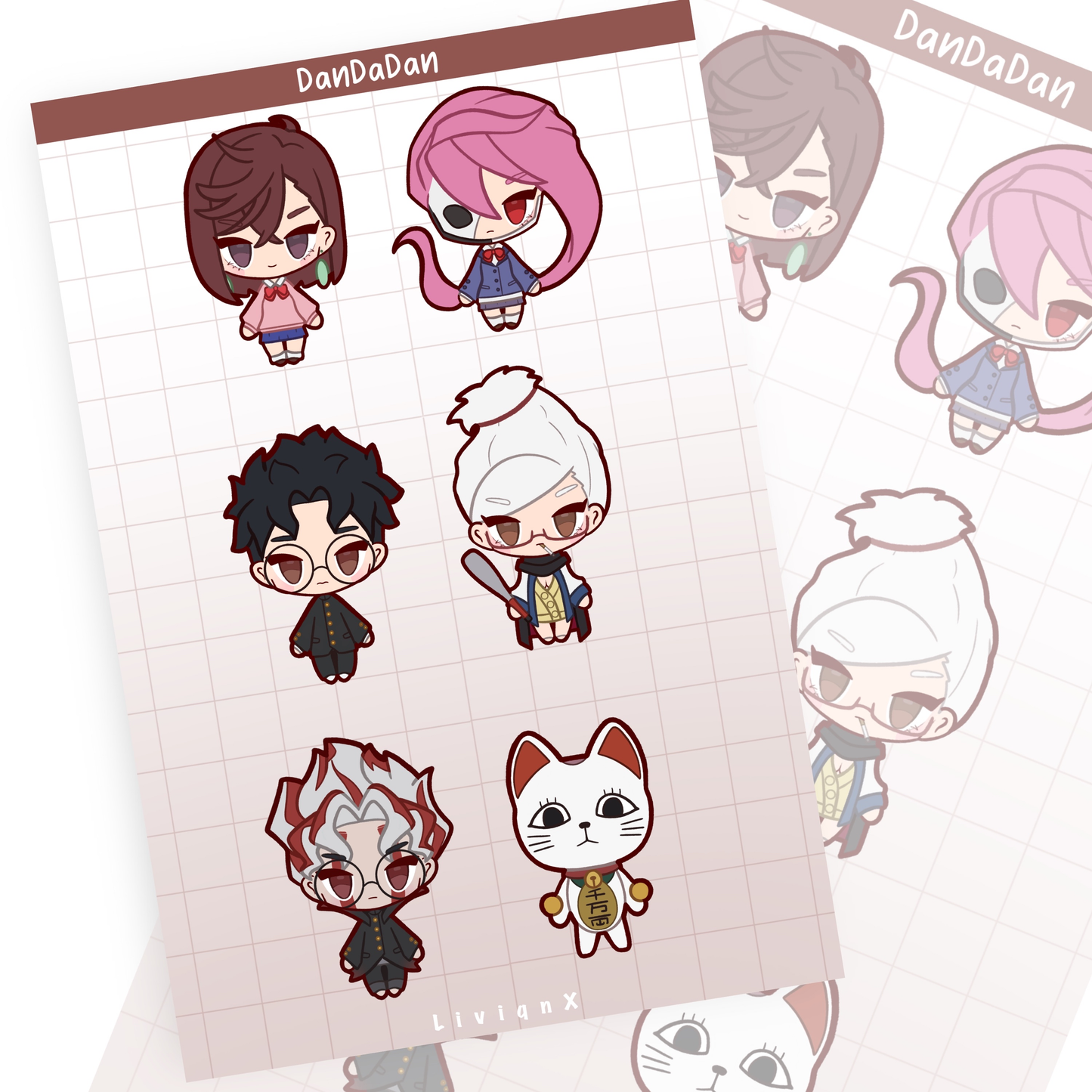 DanDaDan // Sticker Sheet
