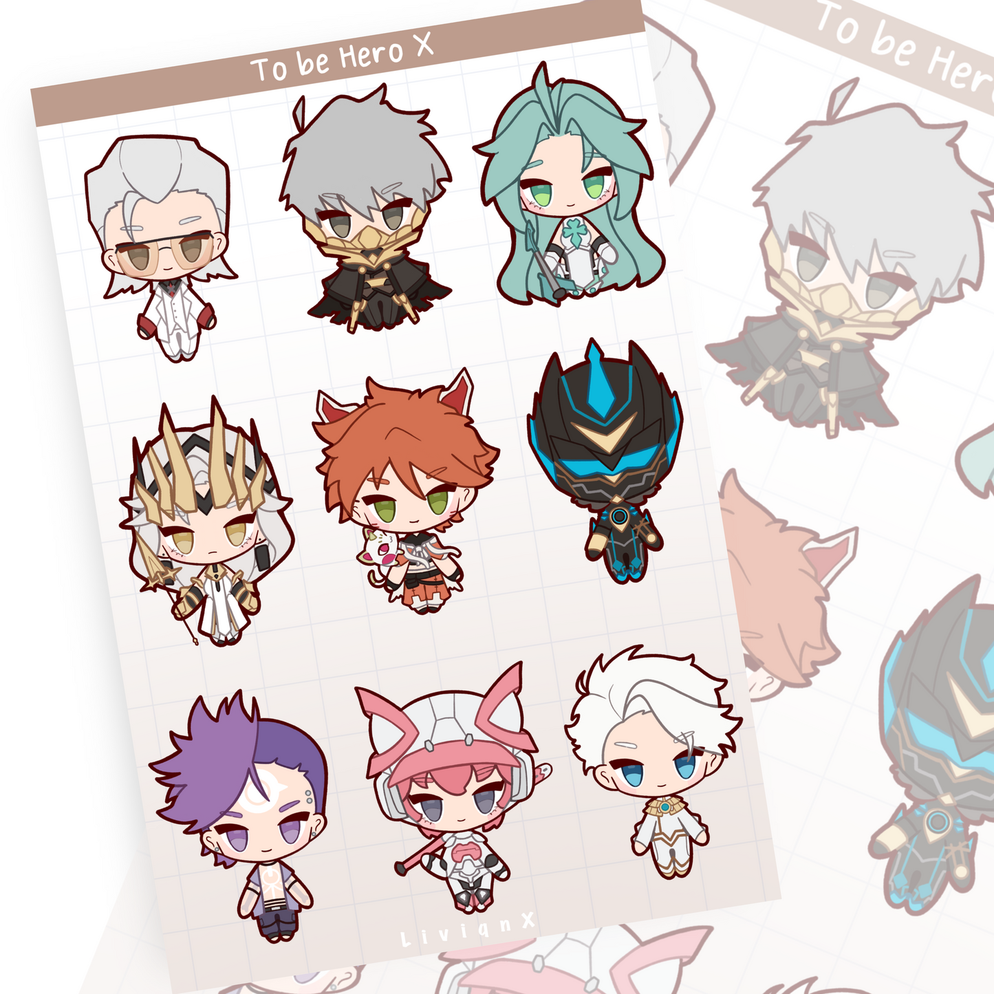 To be Hero X // Sticker Sheet