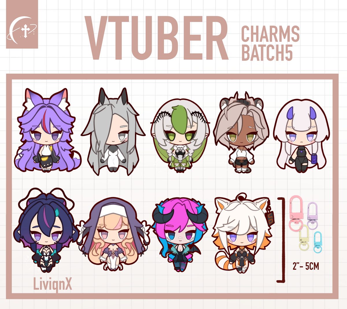 VTuber // charms | Batch5