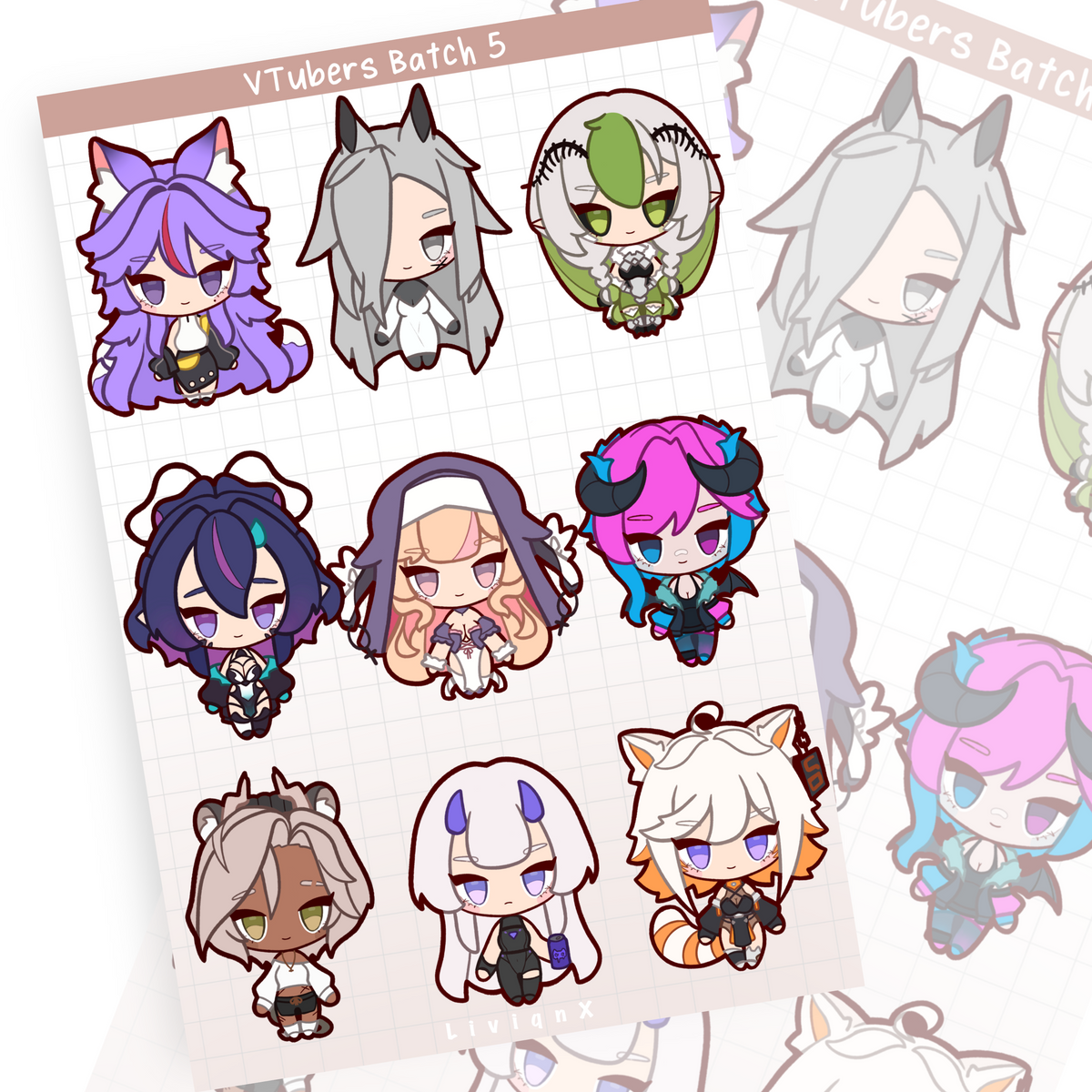 VTuber // Sticker Sheet | Batch5