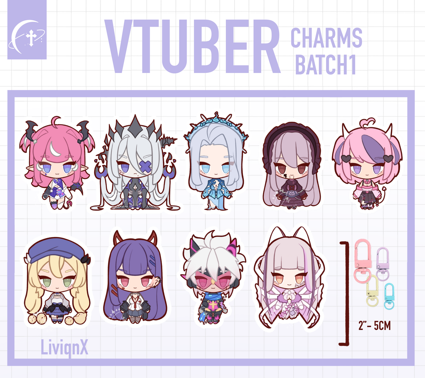 VTuber // Charms | Batch1 [ PREORDER ]