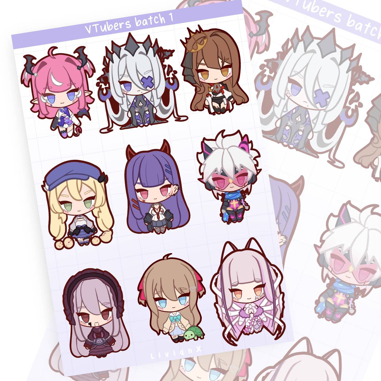 VTuber // Sticker sheet | Batch1