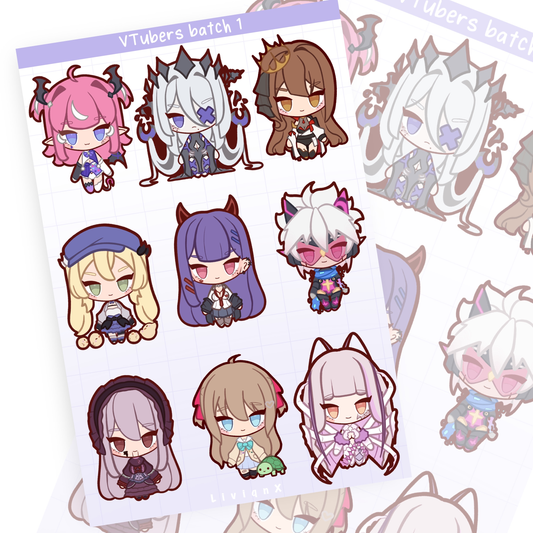 VTuber // Sticker sheet | Batch1