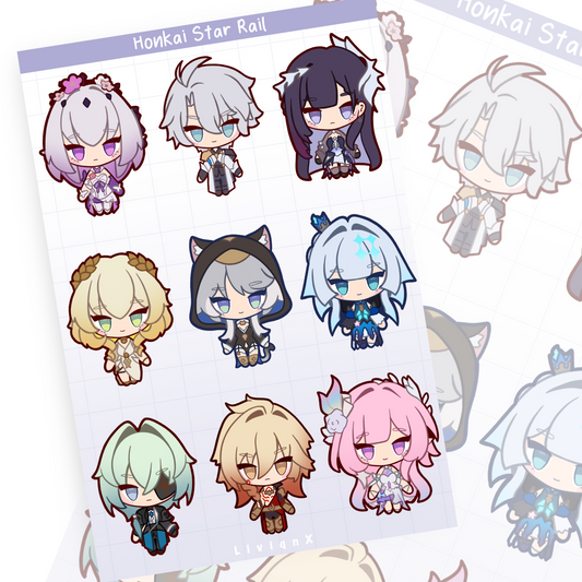 Honkai Star Rail // Sticker Sheet