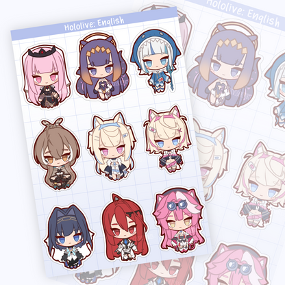 Hololive ENG // Sticker sheet