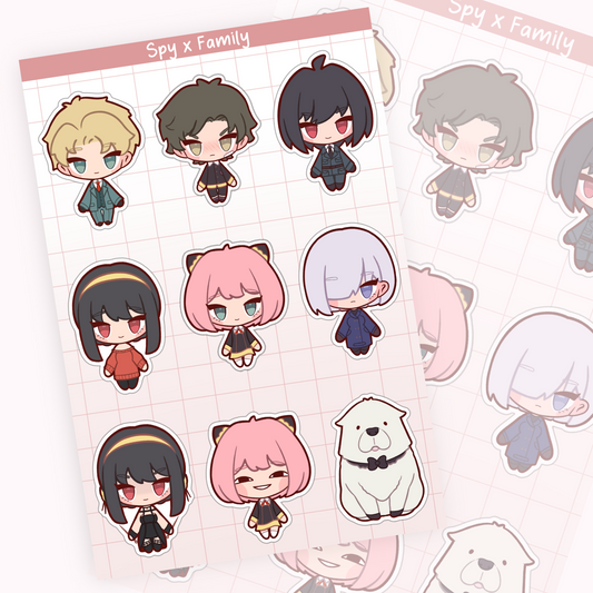 Spy x Family // Sticker sheet [ PREORDER & IN STOCK ]