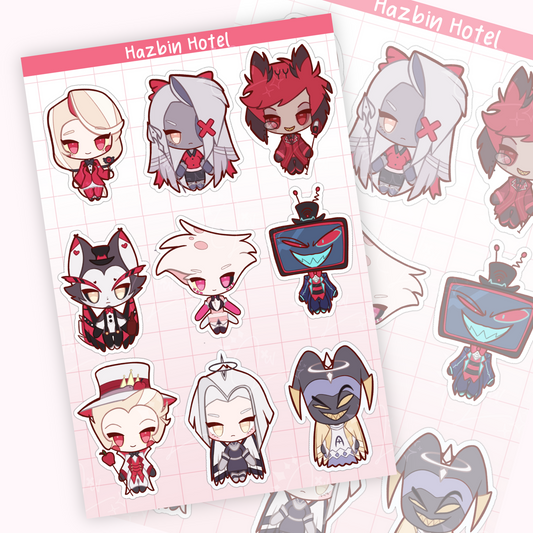 Hazbin Hotel // Sticker sheet [ PREORDER & IN STOCK ]