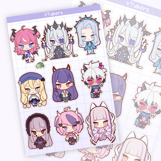 VTubers // Sticker sheet [ PREORDER & IN STOCK ]