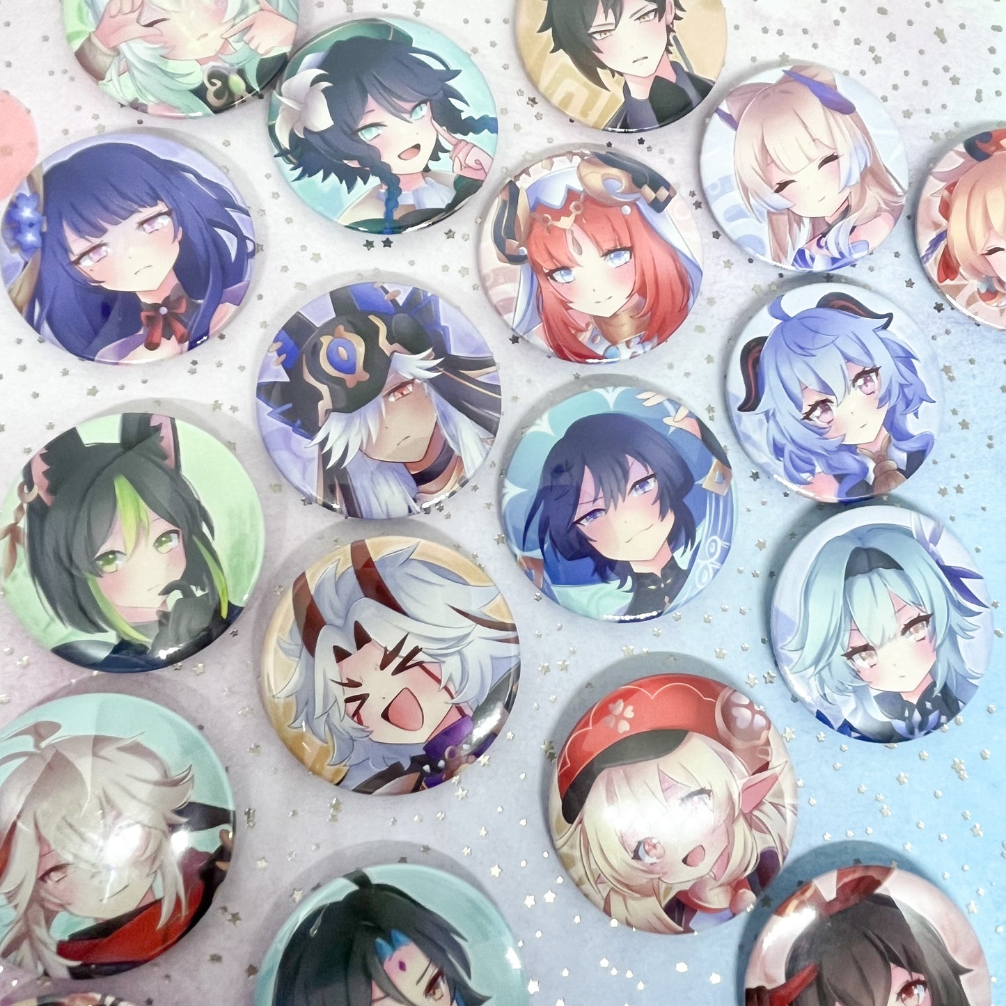 Genshin Impact // Button Badges