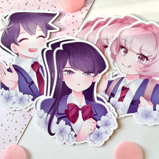 Komi can't Communicate // Stickers